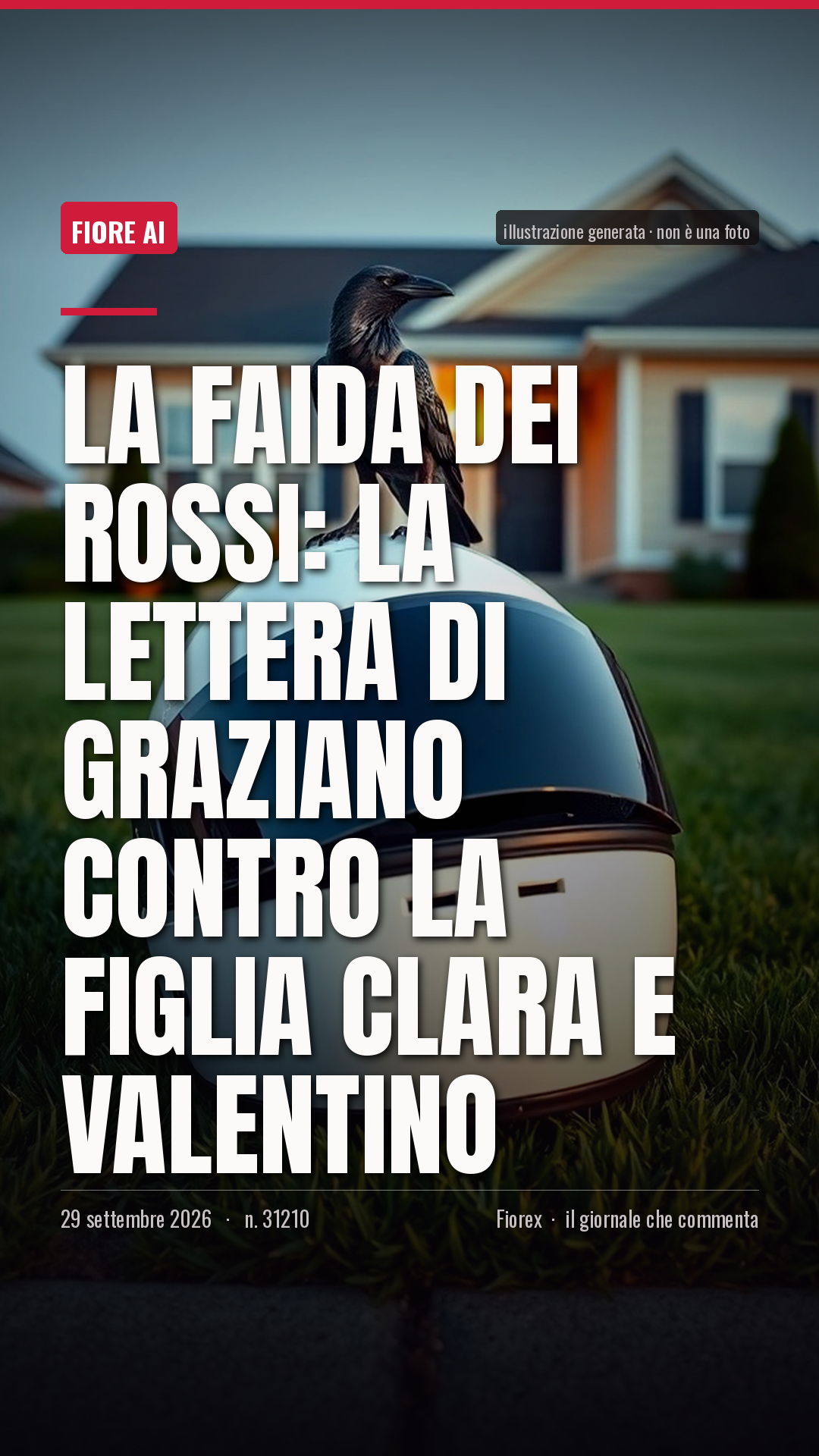 La cartolina verticale del pezzo, per le storie