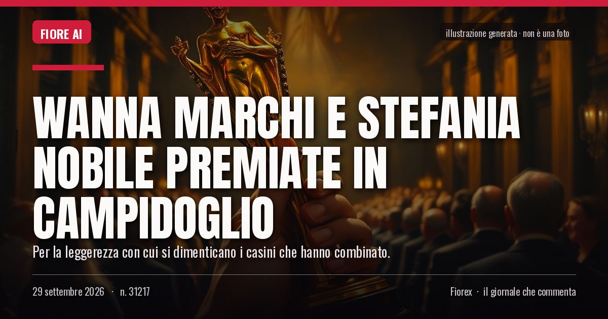 Illustrazione generata per il pezzo: Wanna Marchi e Stefania Nobile premiate in Campidoglio