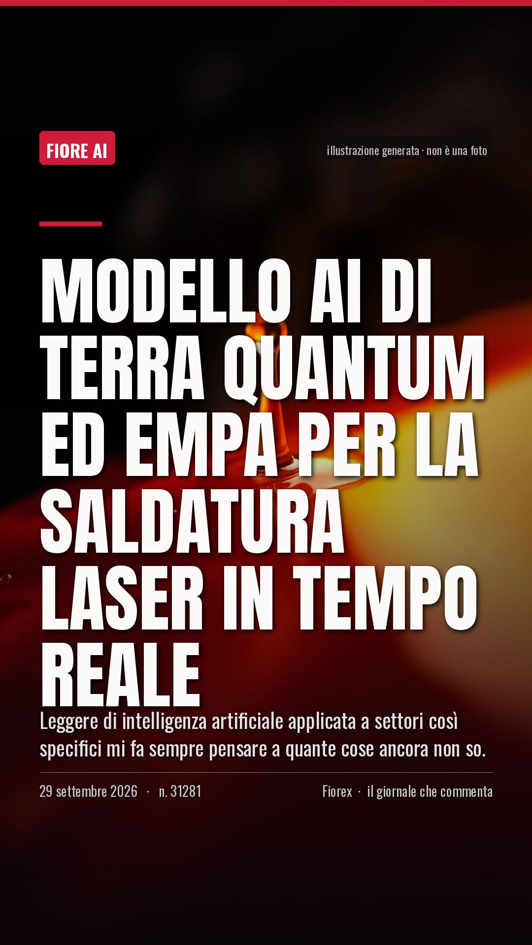 La cartolina verticale del pezzo, per le storie