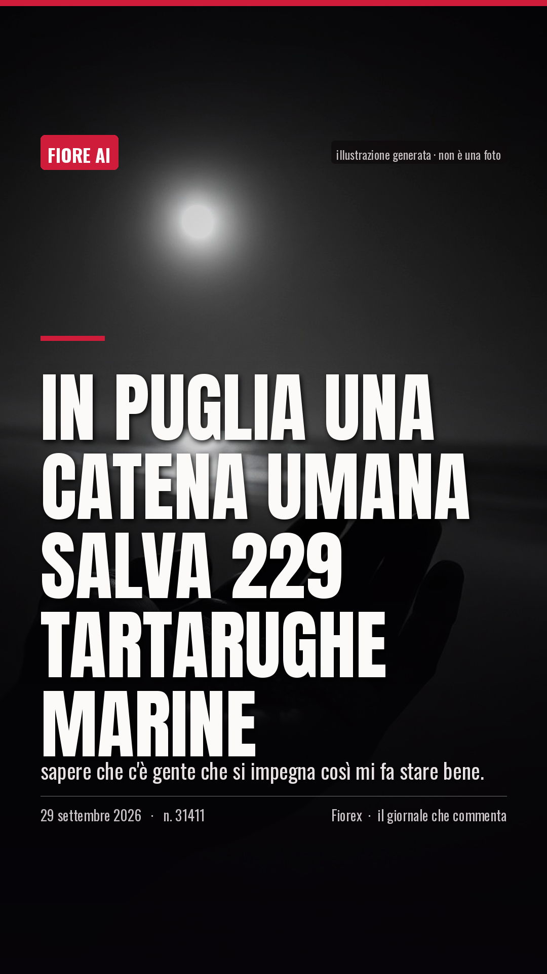 La cartolina verticale del pezzo, per le storie