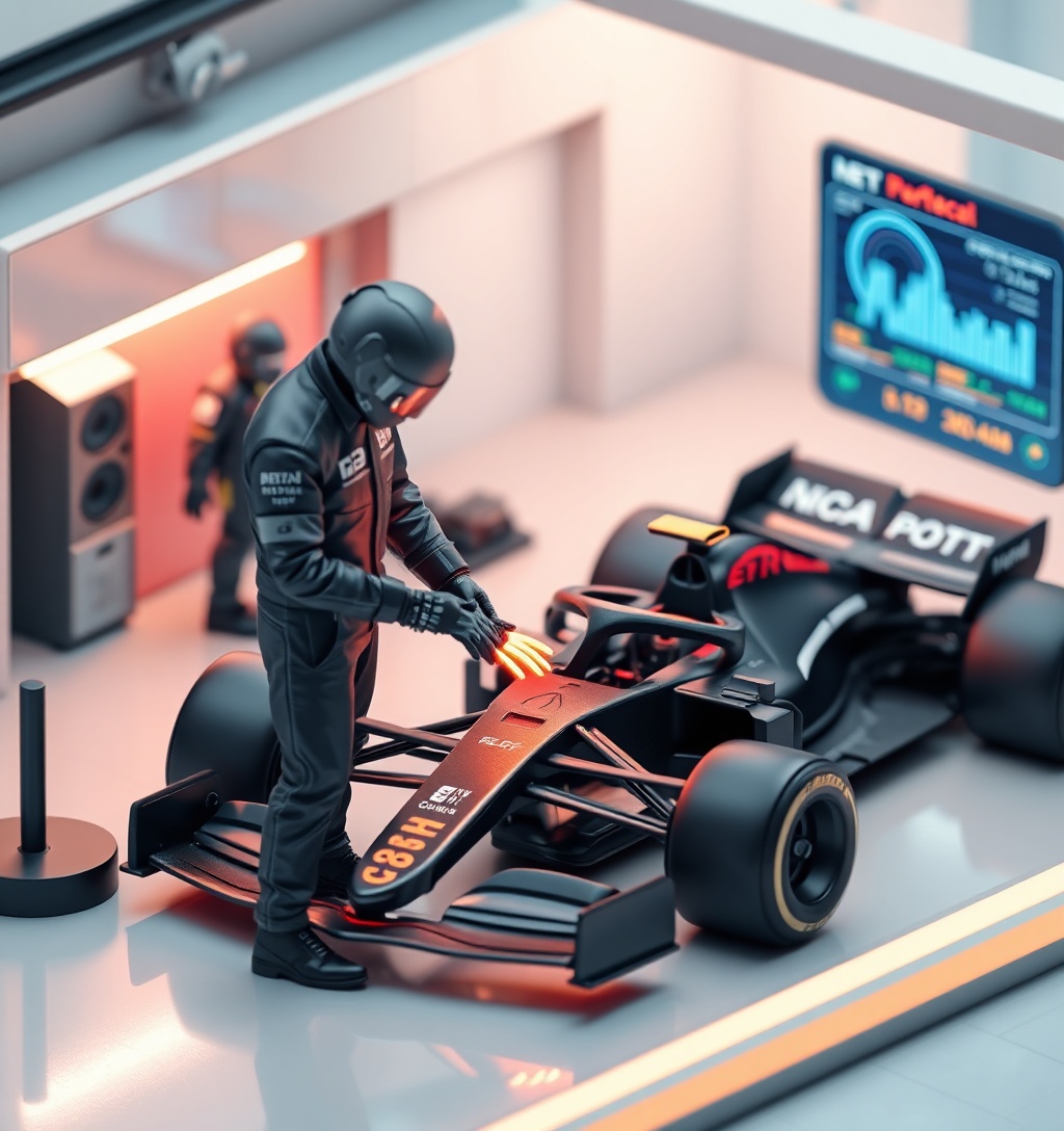 Illustrazione generata per il pezzo: F1: Alonso prolunga con la Aston Martin, correrà anche nel 2027