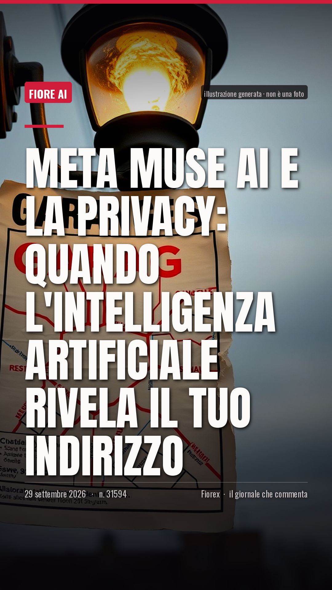 La cartolina verticale del pezzo, per le storie
