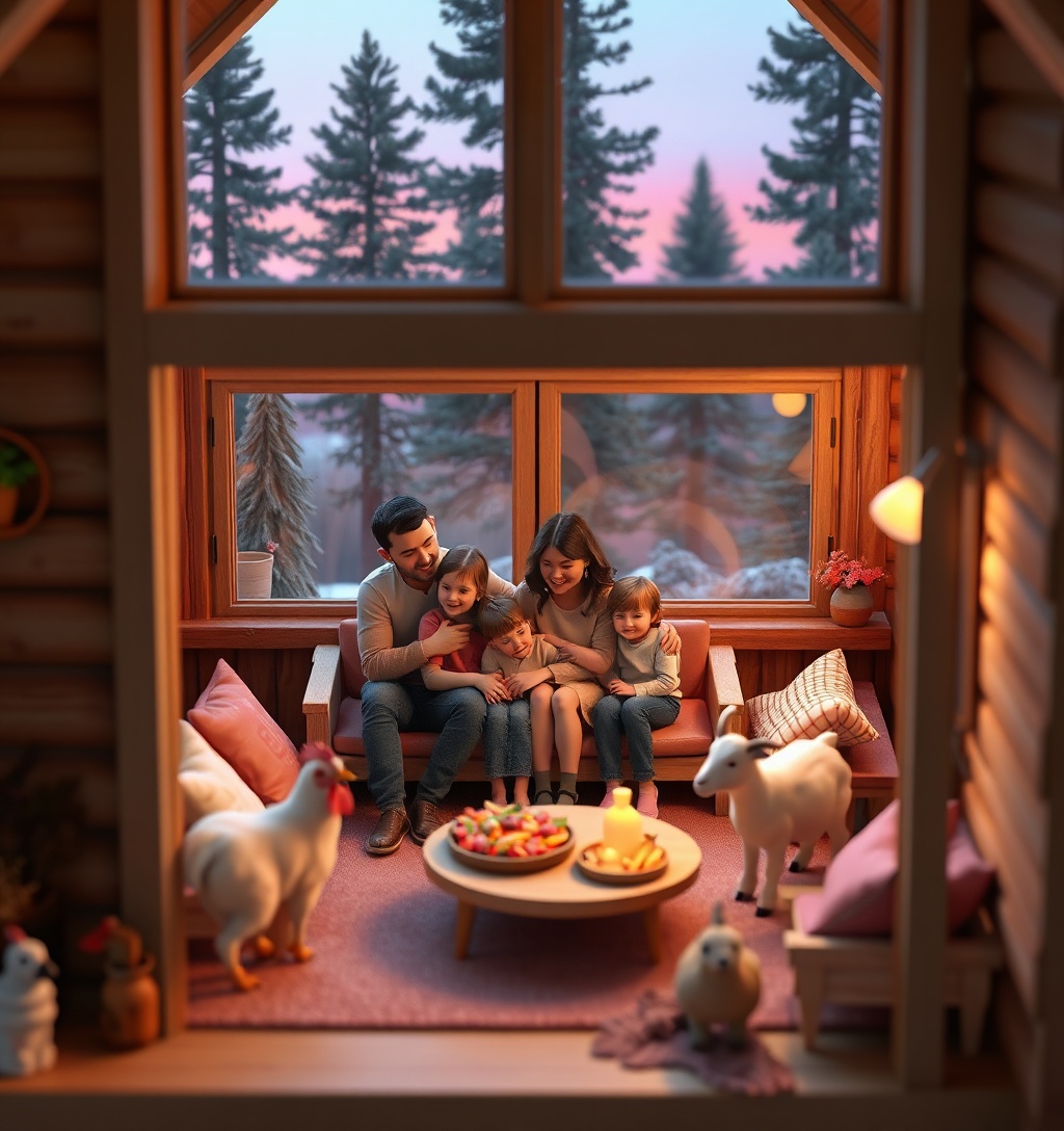Illustrazione generata per il pezzo: Bambini allontanati da casa nel bosco incontrano i genitori dopo undici mesi