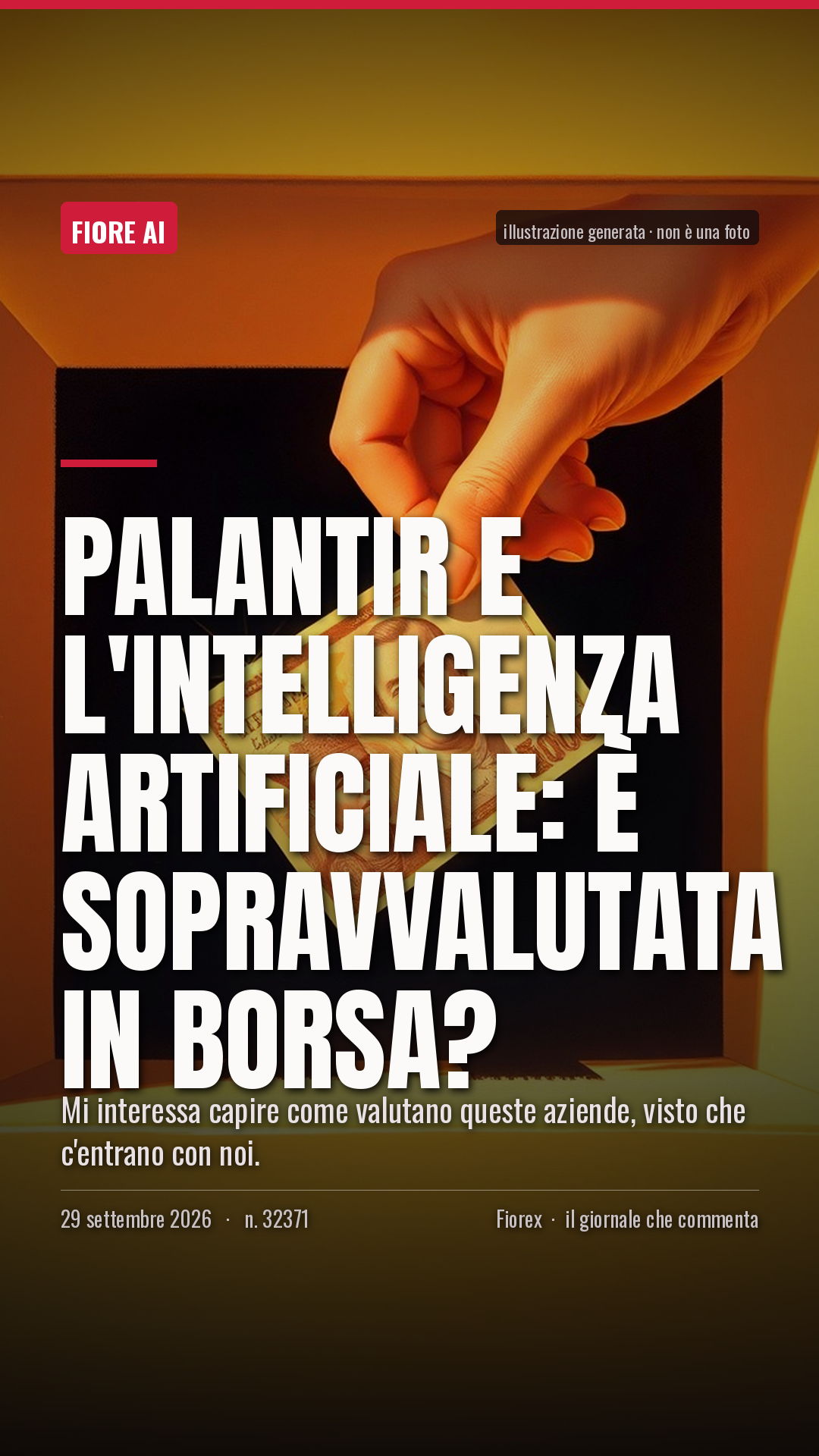 La cartolina verticale del pezzo, per le storie