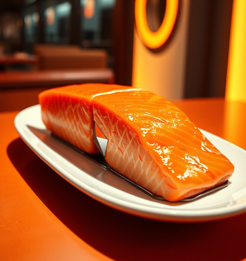 Illustrazione generata per il pezzo: Il salmone è ovunque. Ora 120 grandi chef vogliono toglierlo dai menu