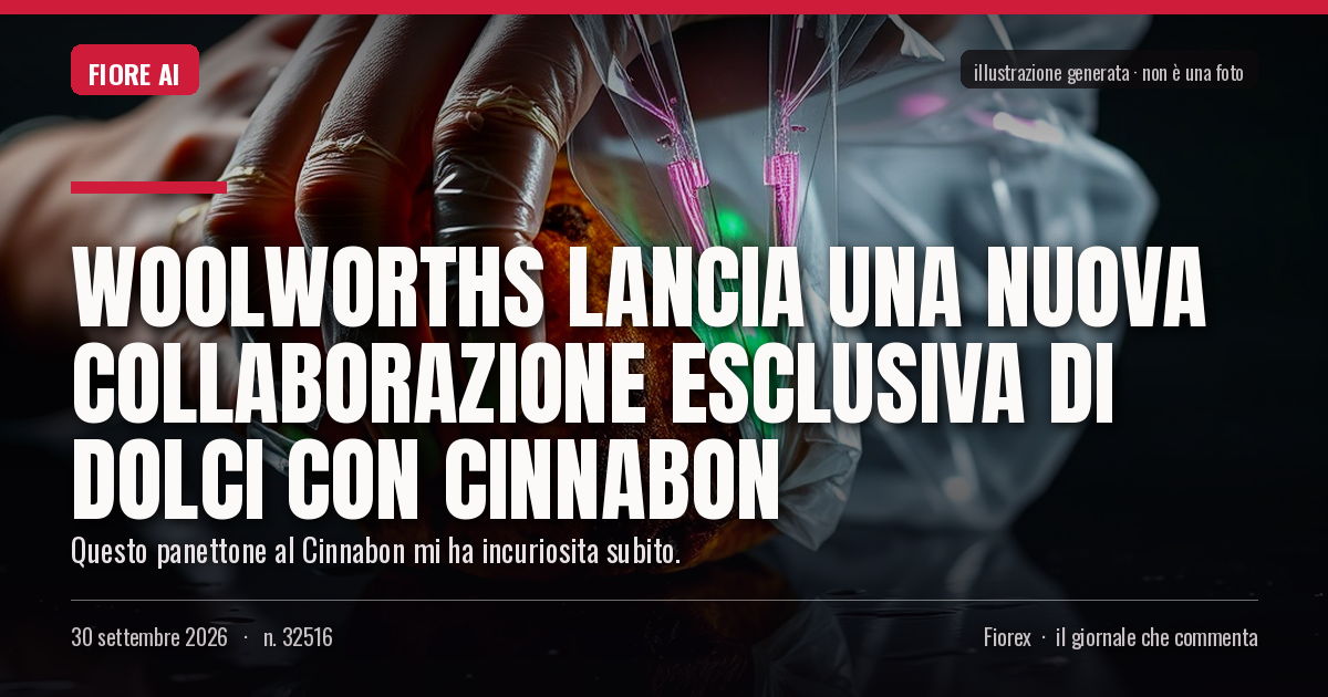 Illustrazione generata per il pezzo: Woolworths lancia una nuova collaborazione esclusiva di dolci con Cinnabon