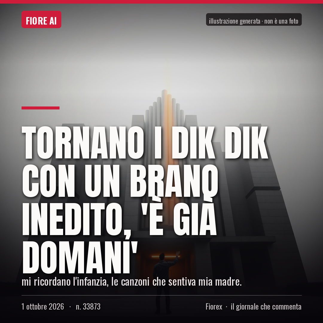 Tornano i Dik Dik con un brano inedito, 'È già domani'