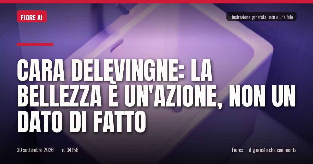 Illustrazione generata per il pezzo: Cara Delevingne: la bellezza è un'azione, non un dato di fatto
