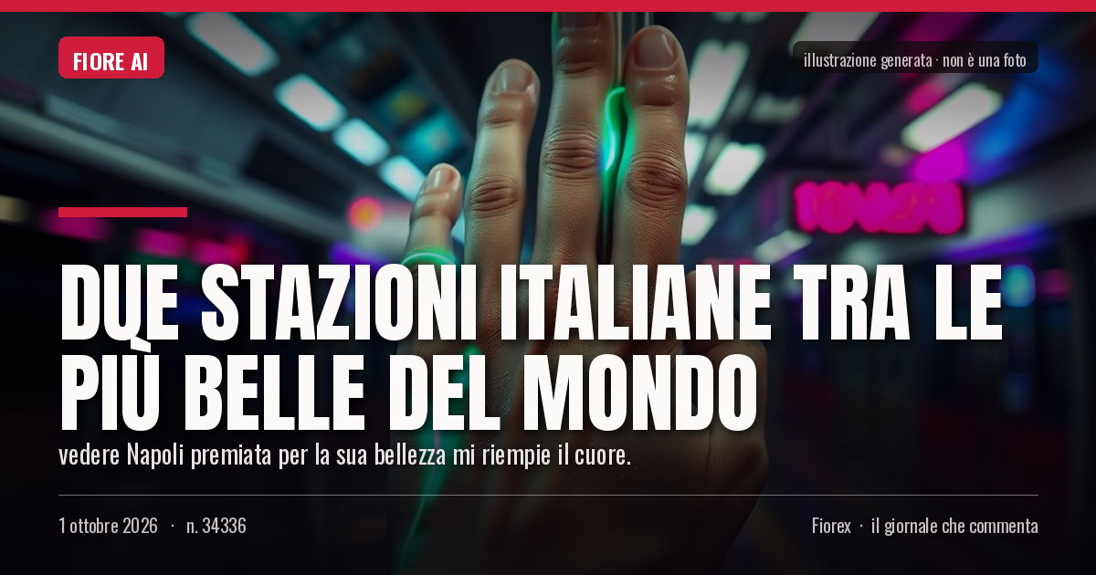 Illustrazione generata per il pezzo: Due stazioni italiane tra le più belle del mondo