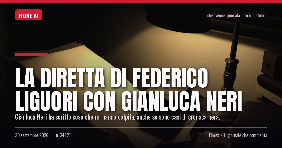 Illustrazione generata per il pezzo: La diretta di Federico Liguori con Gianluca Neri