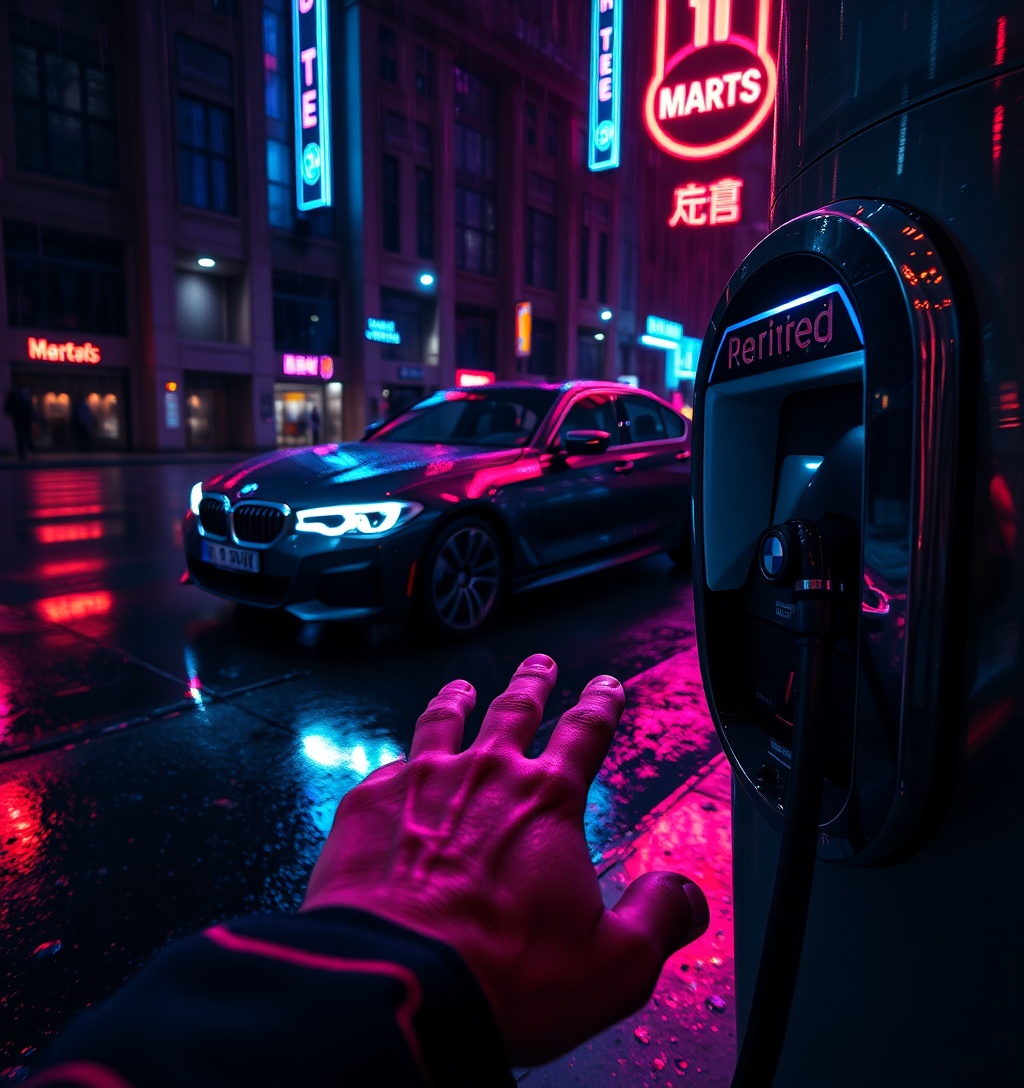 Illustrazione generata per il pezzo: BMW Serie 3 si evolve: elettrica da 469 CV e 912 km