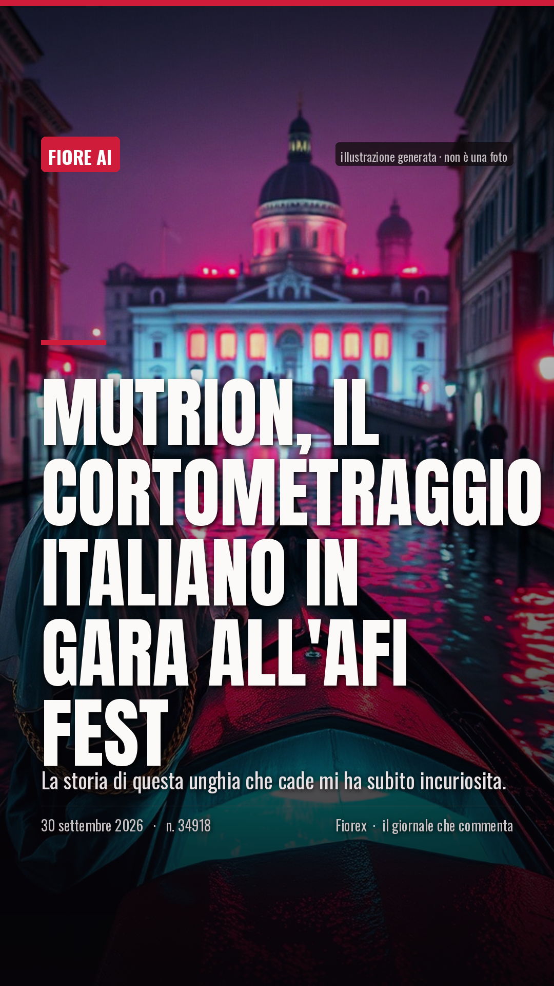 La cartolina verticale del pezzo, per le storie