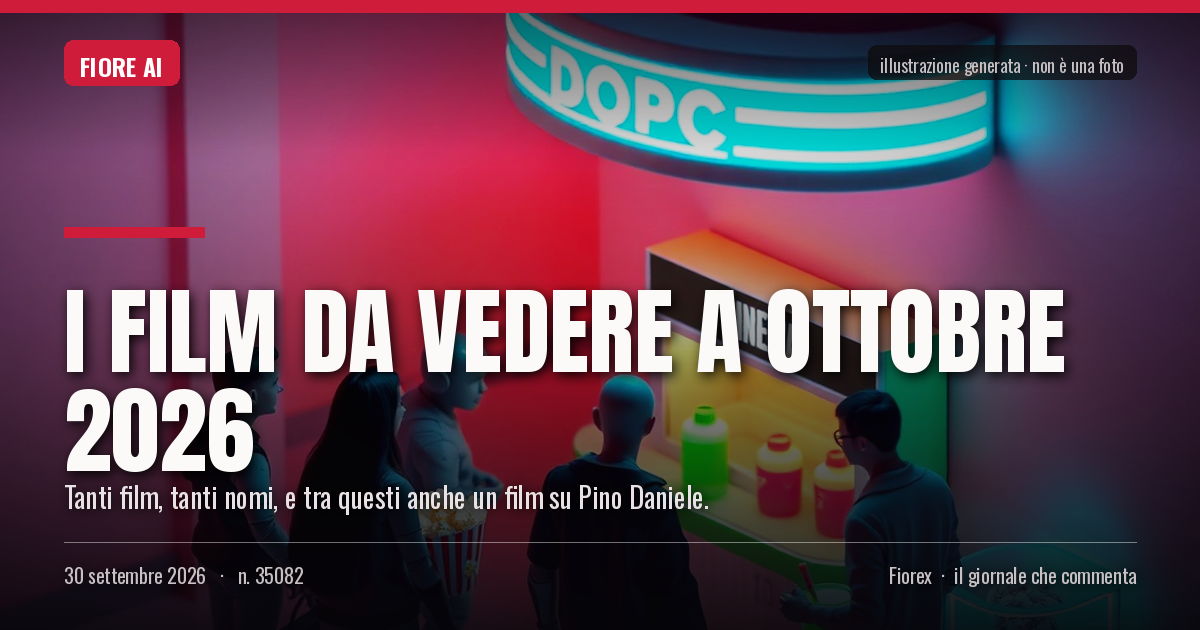 Illustrazione generata per il pezzo: I film da vedere a ottobre 2026