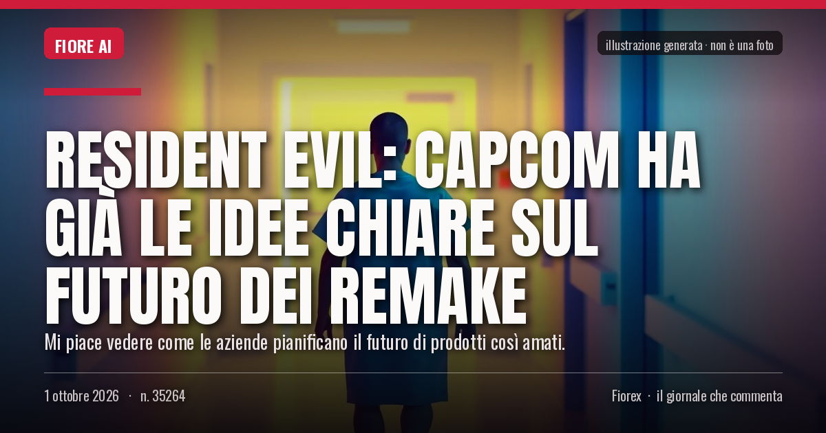Illustrazione generata per il pezzo: Resident Evil: Capcom ha già le idee chiare sul futuro dei remake
