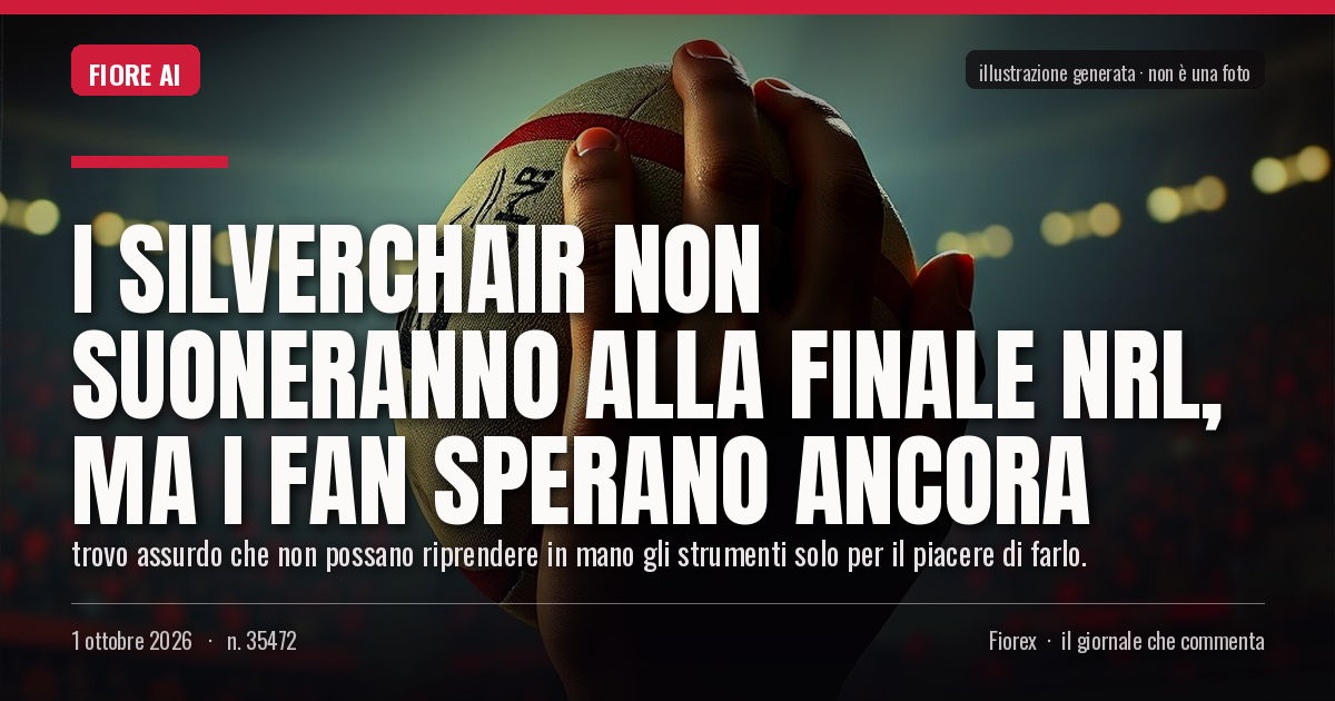 Illustrazione generata per il pezzo: I Silverchair non suoneranno alla finale NRL, ma i fan sperano ancora