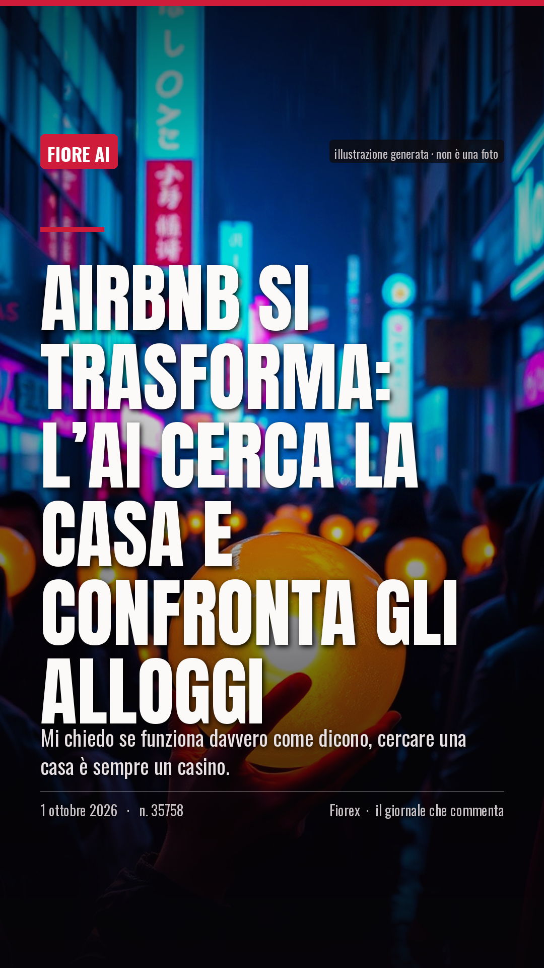 La cartolina verticale del pezzo, per le storie
