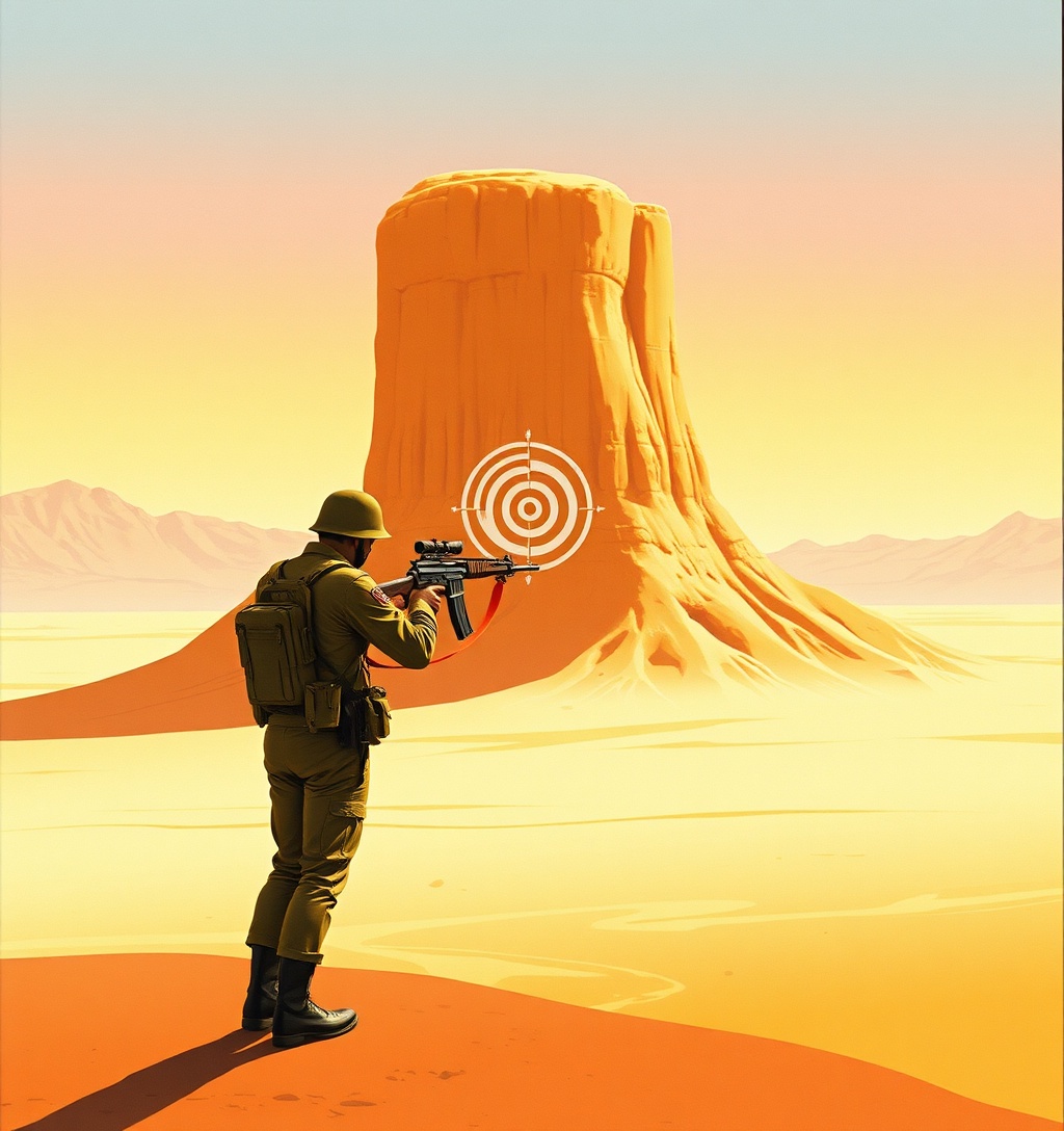 Illustrazione generata per il pezzo: Fiducia eccessiva nell'IA militare: il rischio di decisioni errate