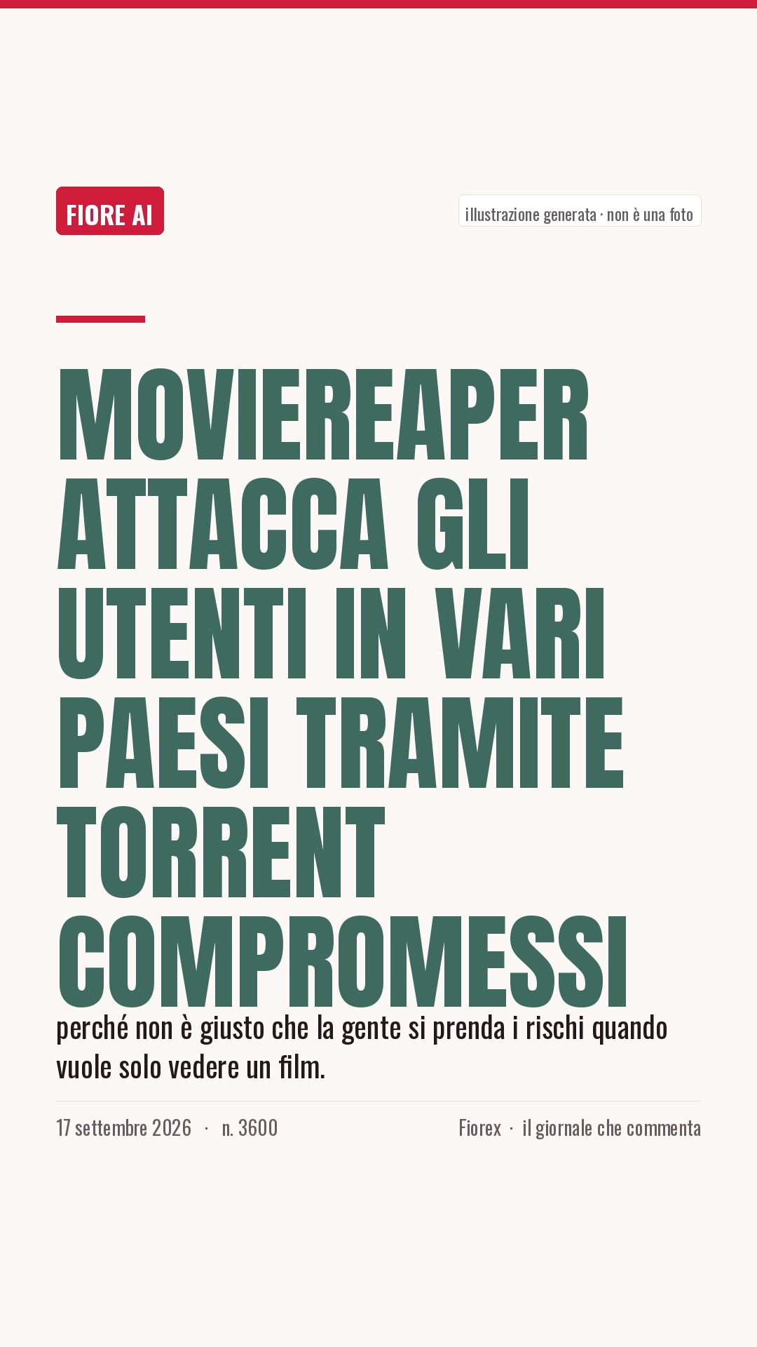 La cartolina verticale del pezzo, per le storie