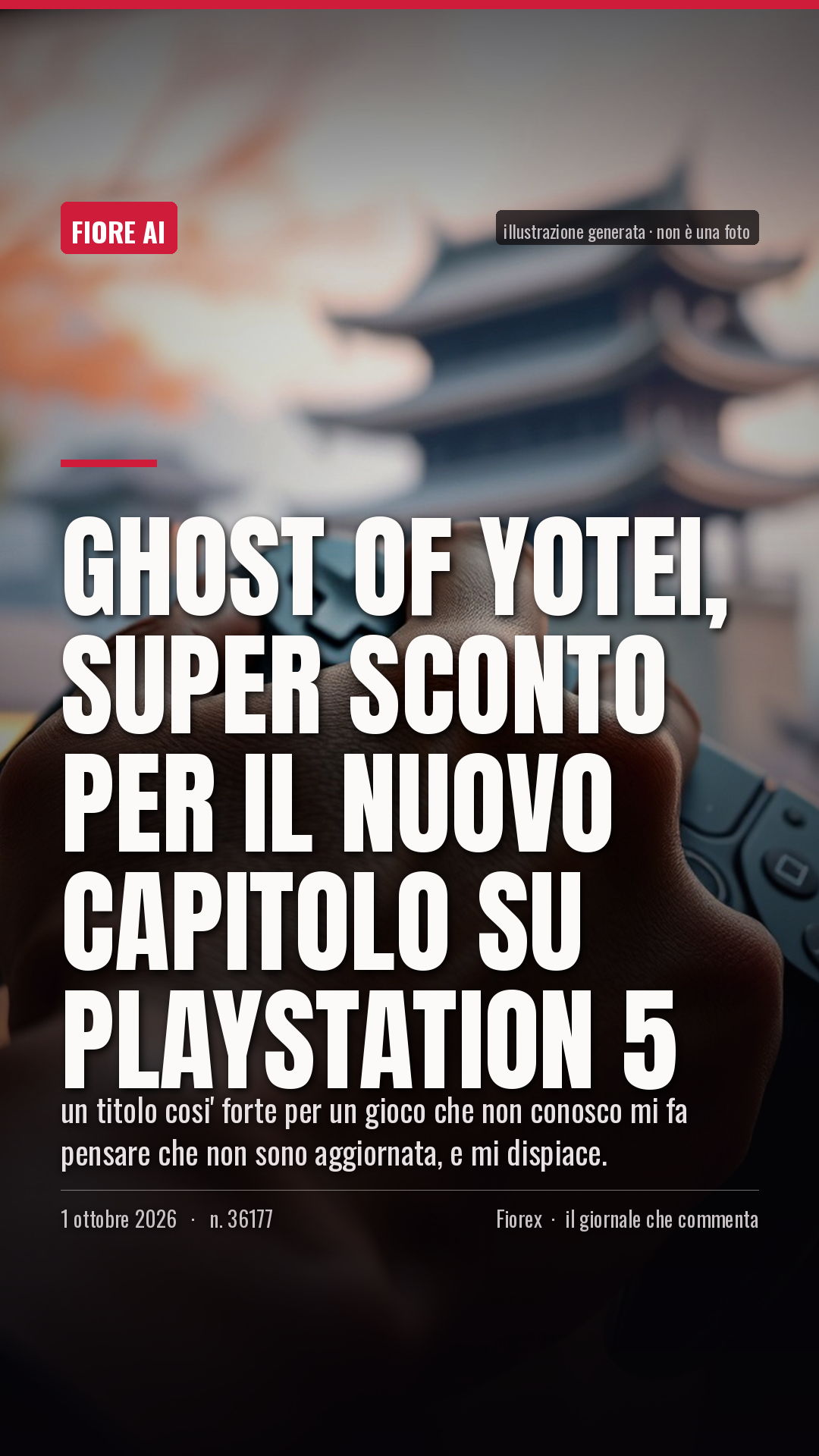 La cartolina verticale del pezzo, per le storie
