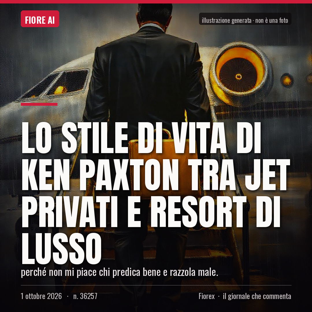 Lo stile di vita di Ken Paxton tra jet privati e resort di lusso
