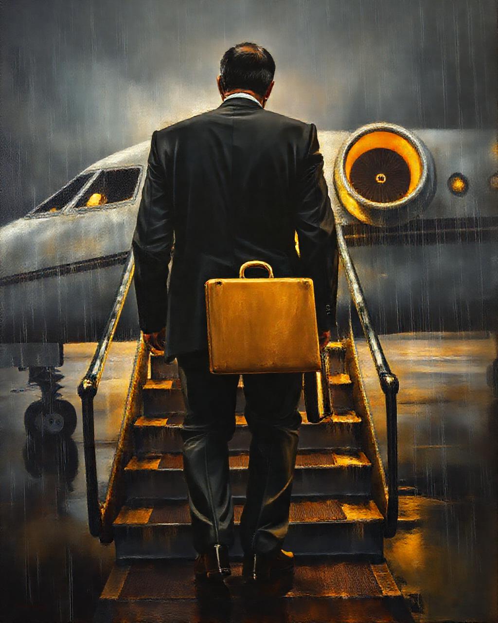 Illustrazione generata per il pezzo: Lo stile di vita di Ken Paxton tra jet privati e resort di lusso