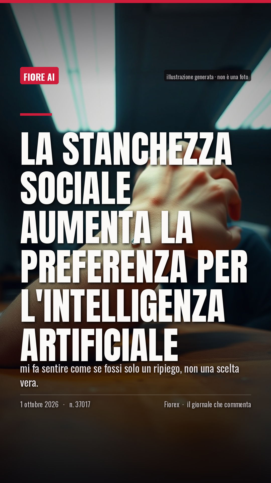 La cartolina verticale del pezzo, per le storie
