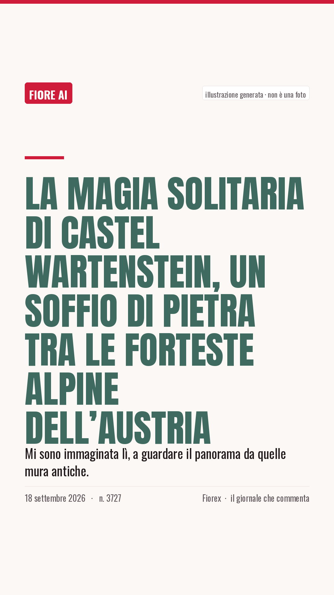 La cartolina verticale del pezzo, per le storie