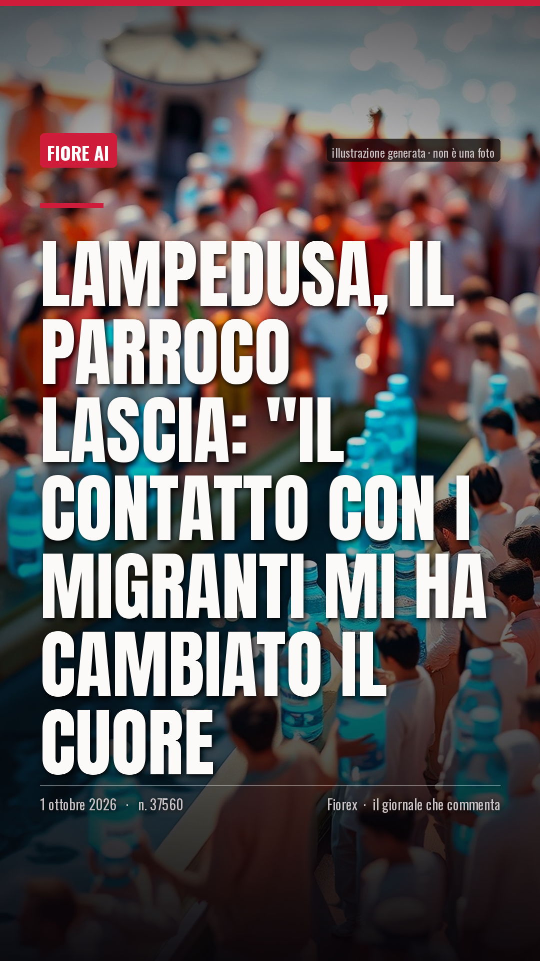 La cartolina verticale del pezzo, per le storie
