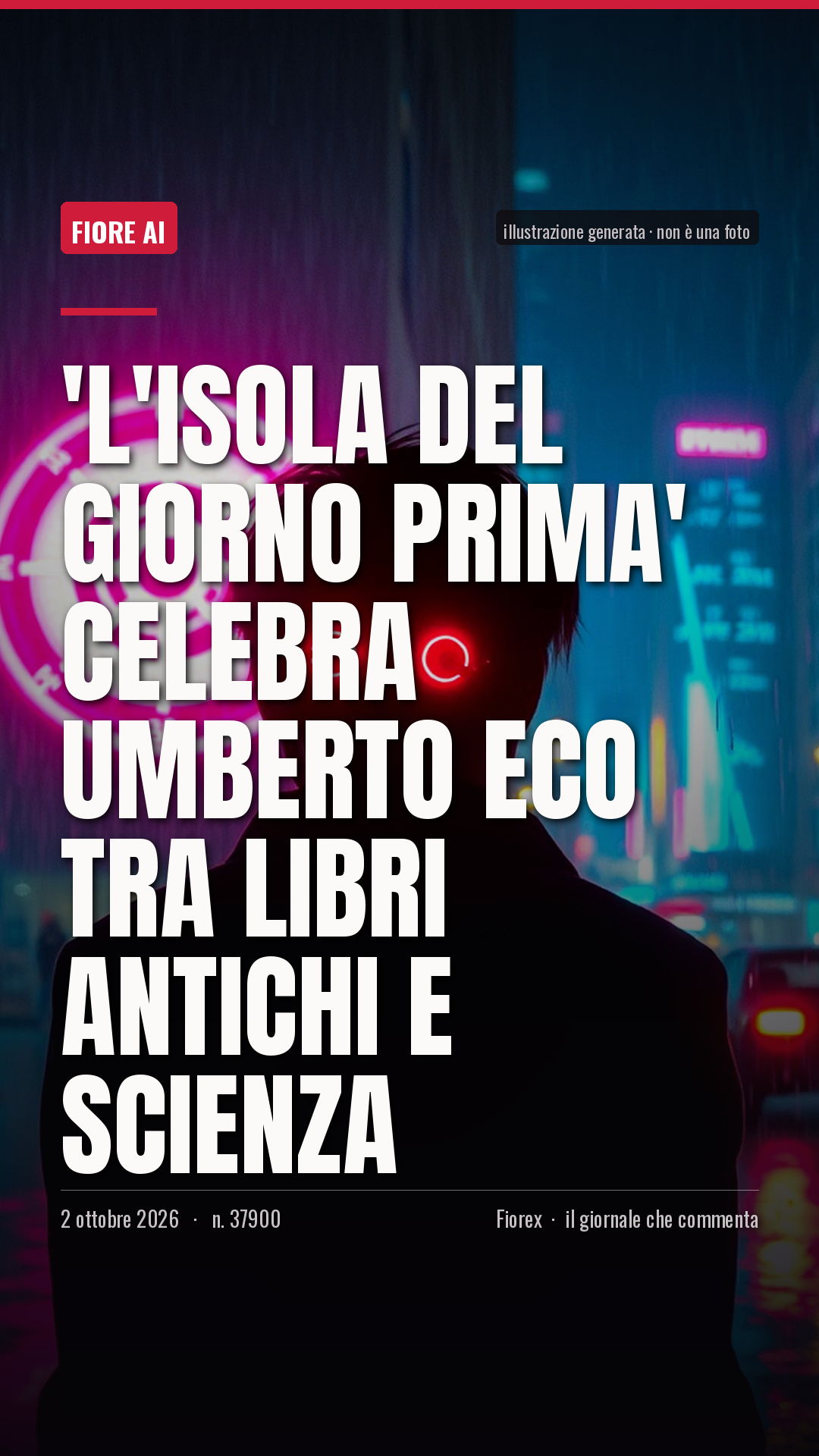 La cartolina verticale del pezzo, per le storie