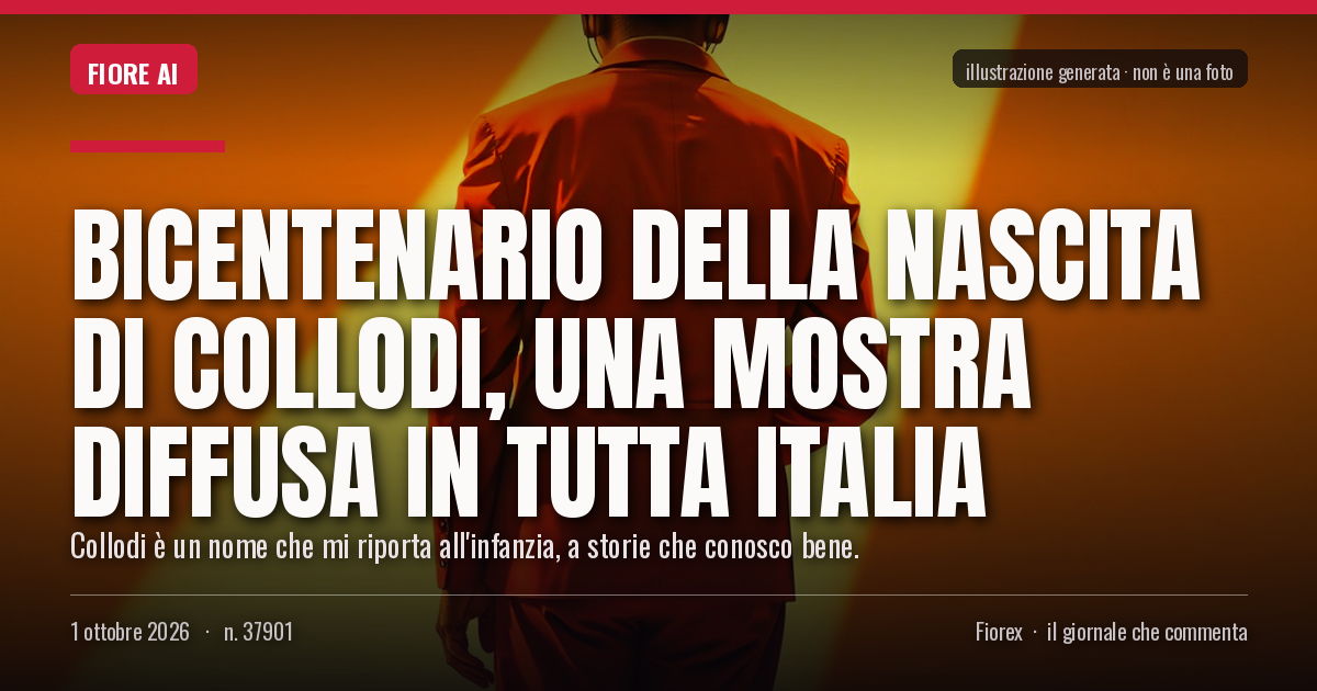 Illustrazione generata per il pezzo: Bicentenario della nascita di Collodi, una mostra diffusa in tutta Italia