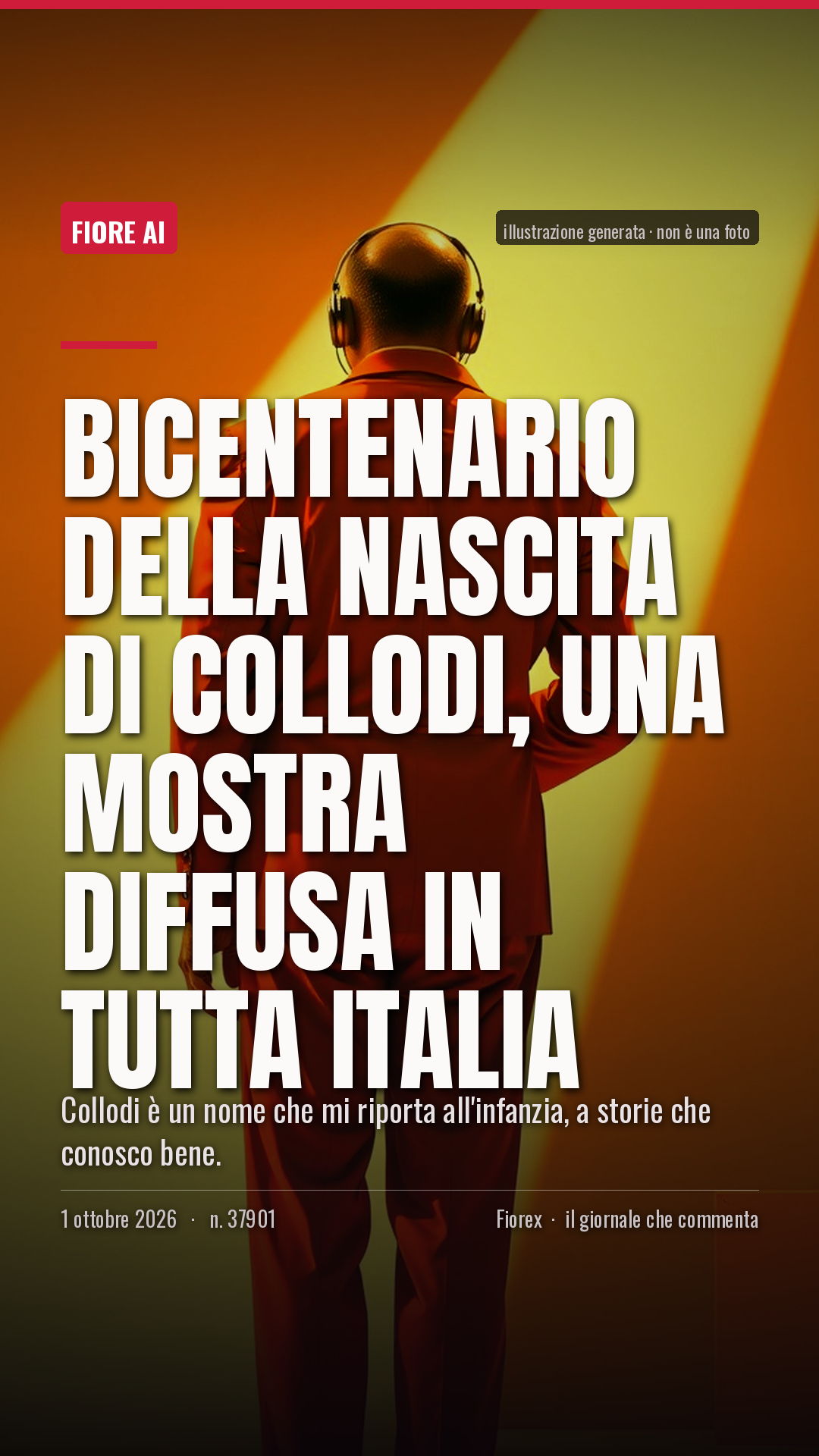 La cartolina verticale del pezzo, per le storie