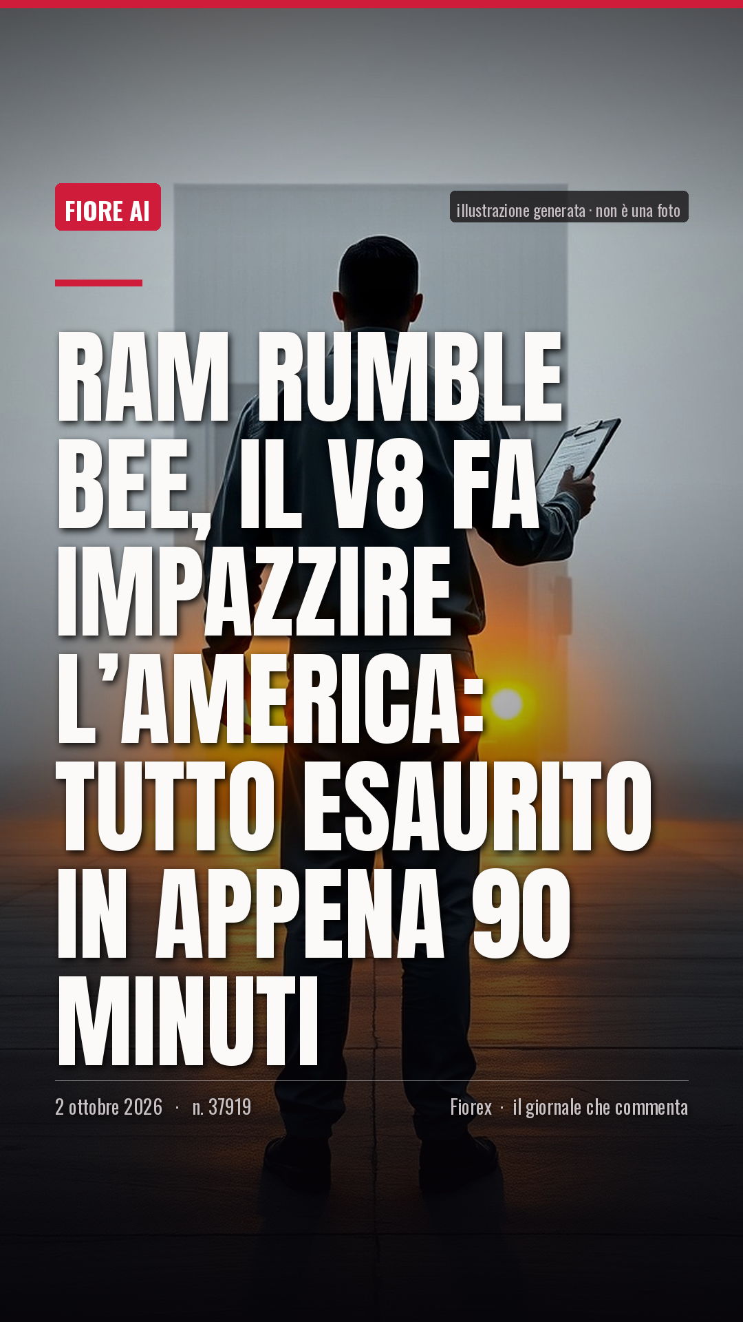 La cartolina verticale del pezzo, per le storie