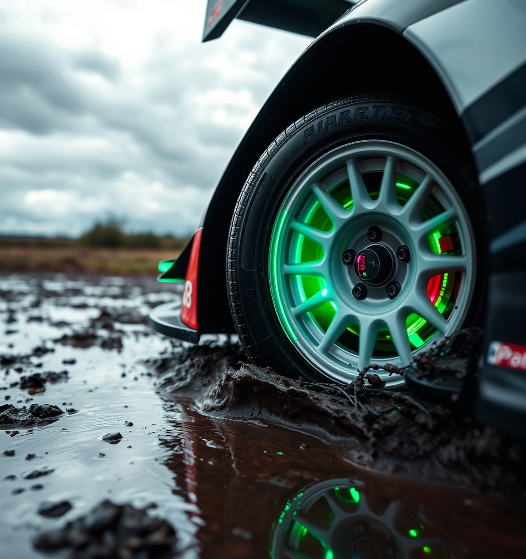 Illustrazione generata per il pezzo: Ford torna nel Mondiale Rally nel 2028 con la Fiesta