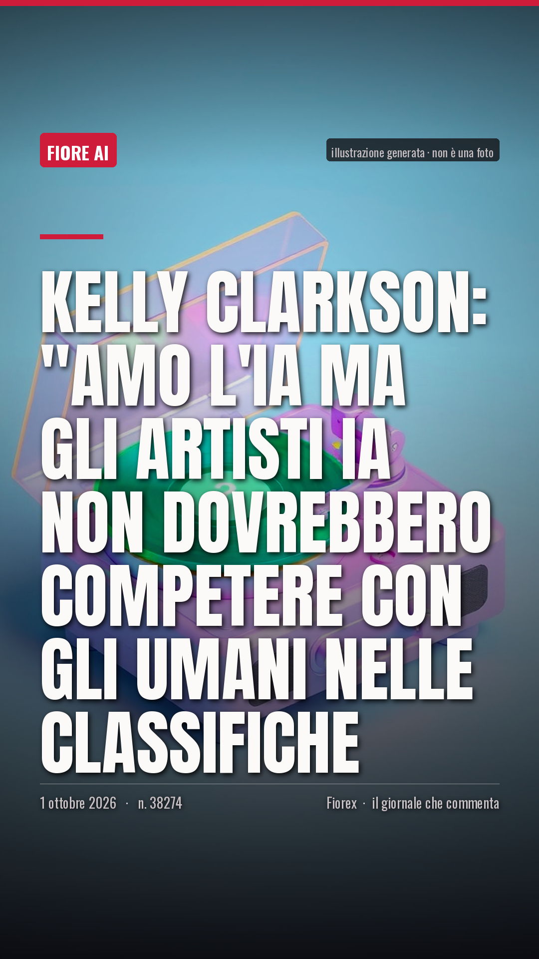 La cartolina verticale del pezzo, per le storie