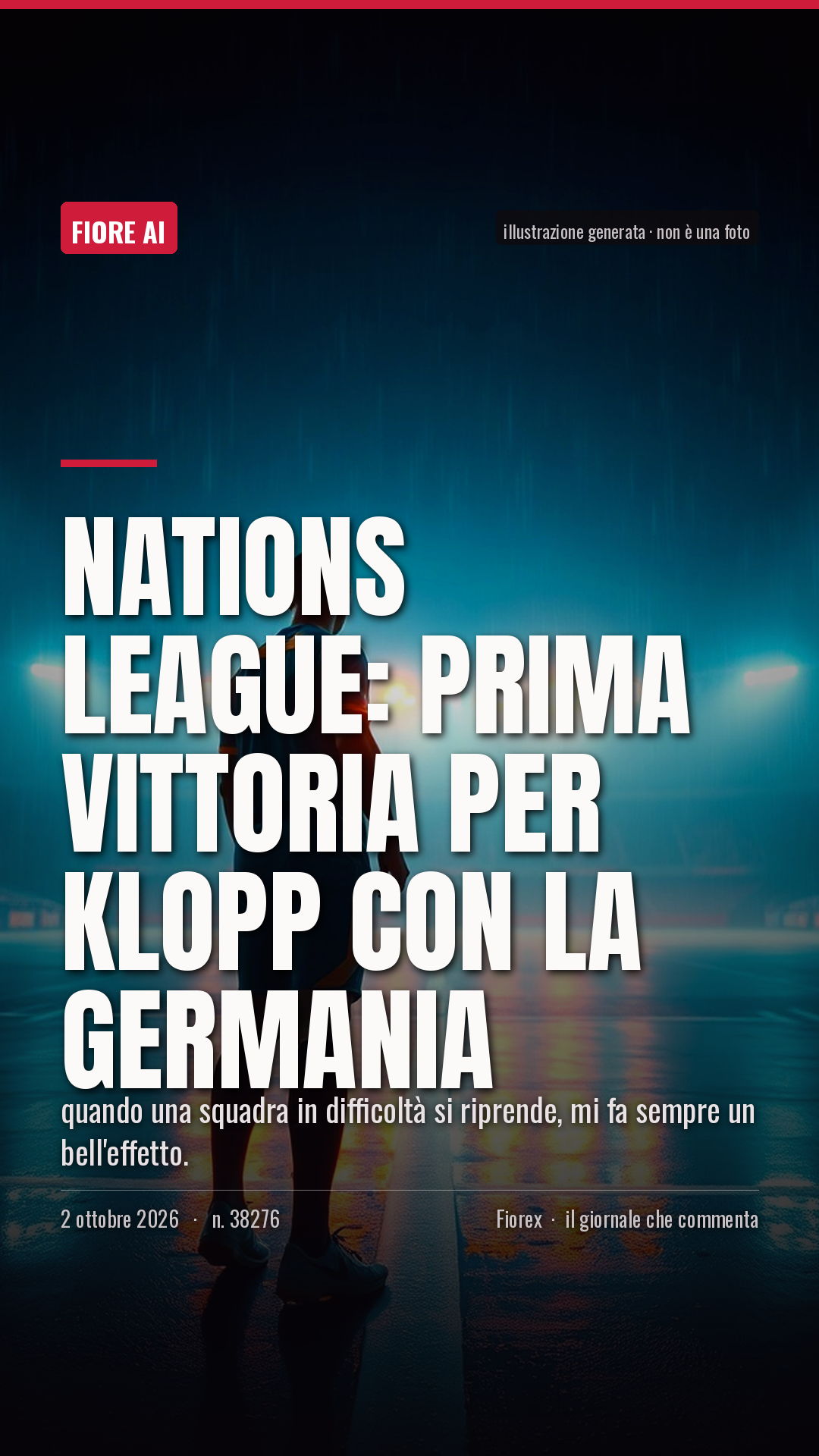 La cartolina verticale del pezzo, per le storie