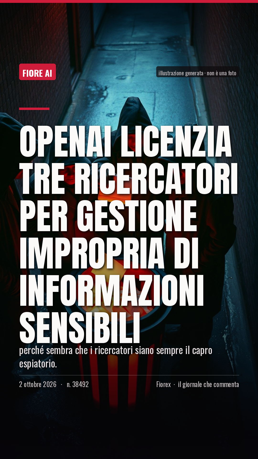 La cartolina verticale del pezzo, per le storie