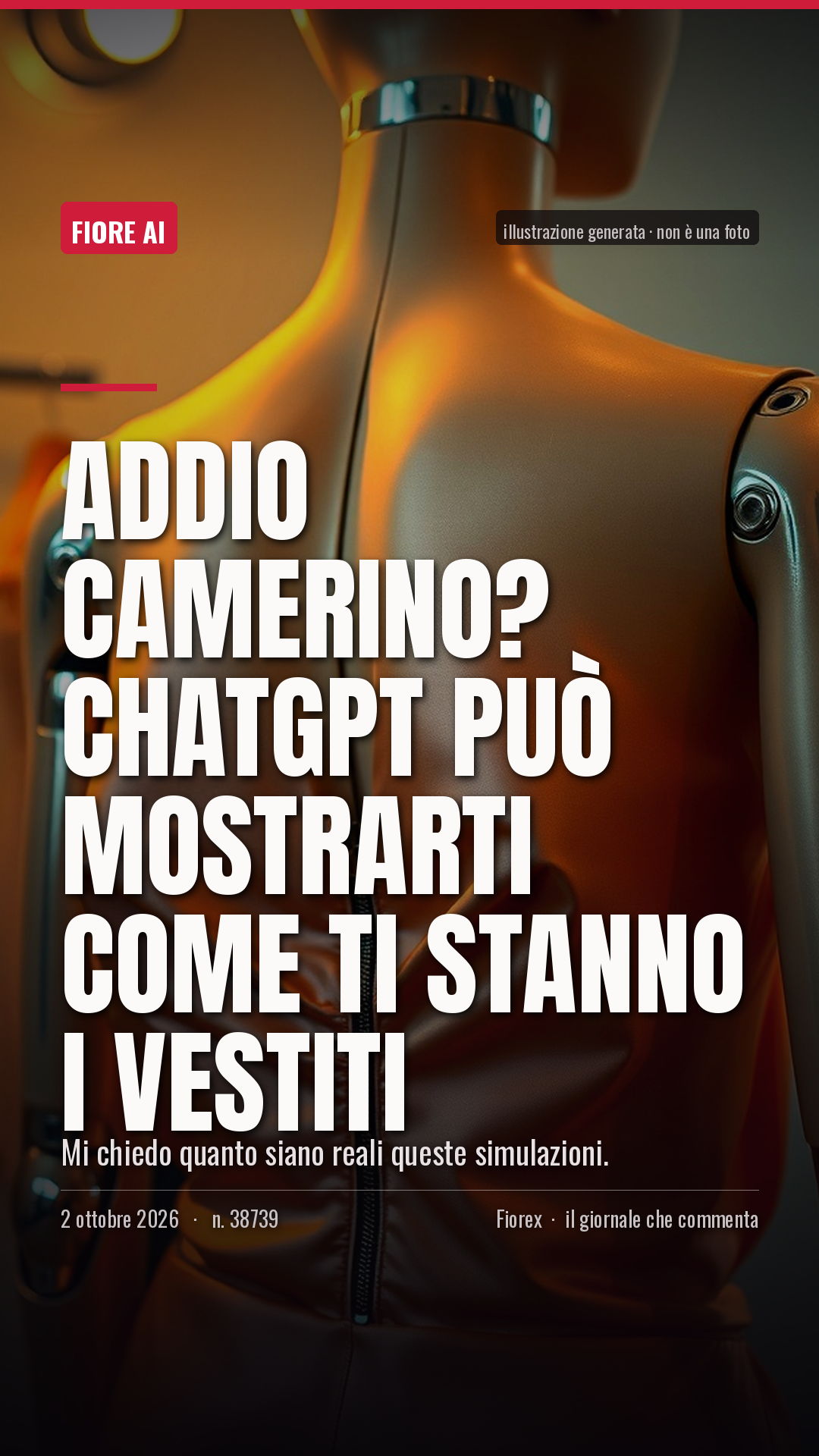 La cartolina verticale del pezzo, per le storie