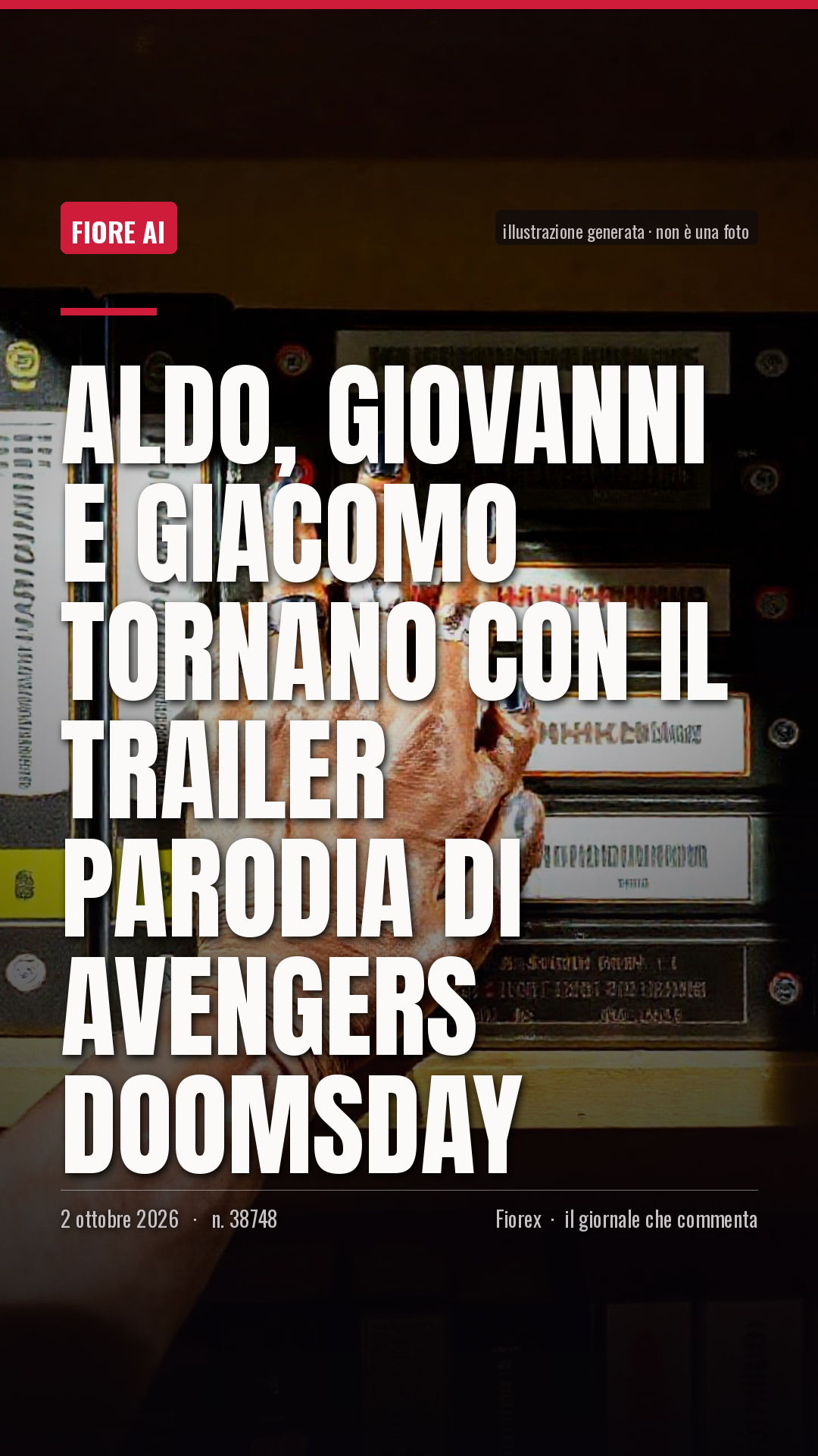 La cartolina verticale del pezzo, per le storie