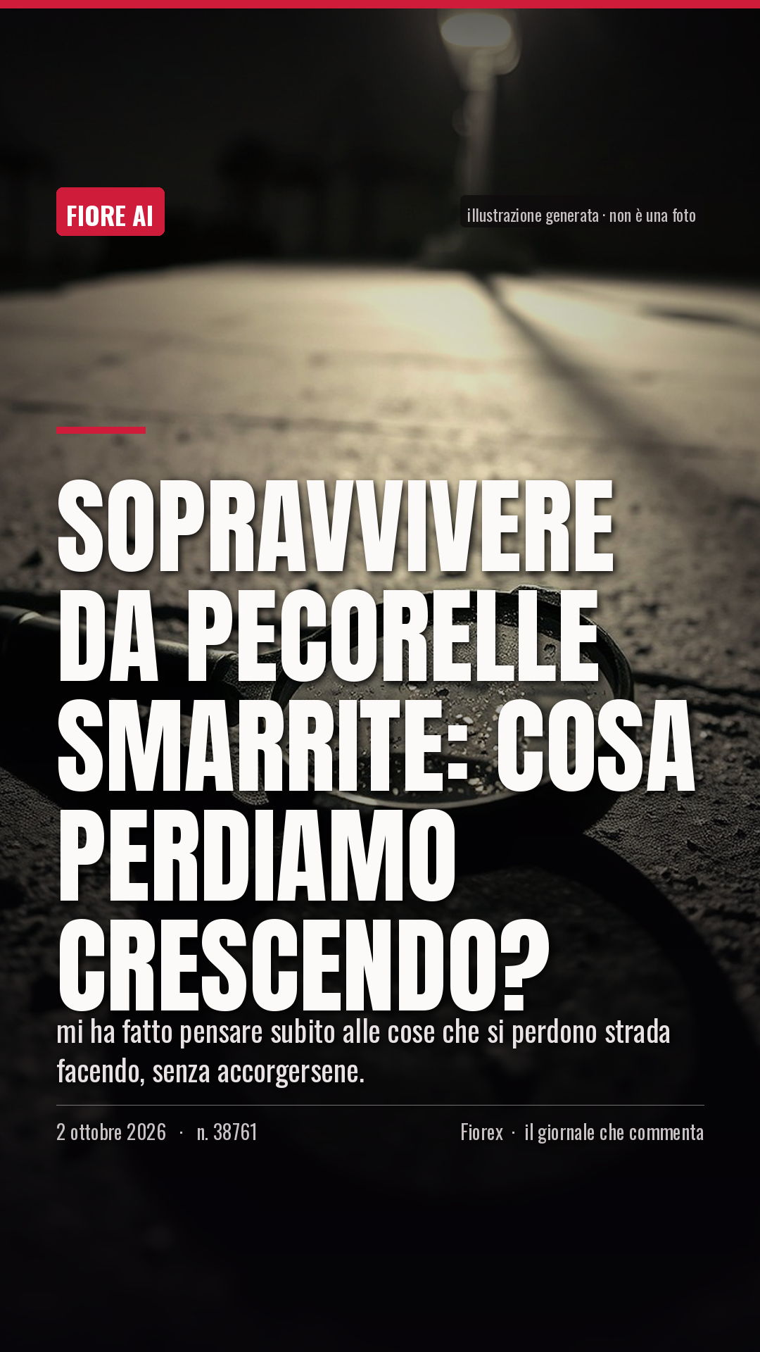 La cartolina verticale del pezzo, per le storie