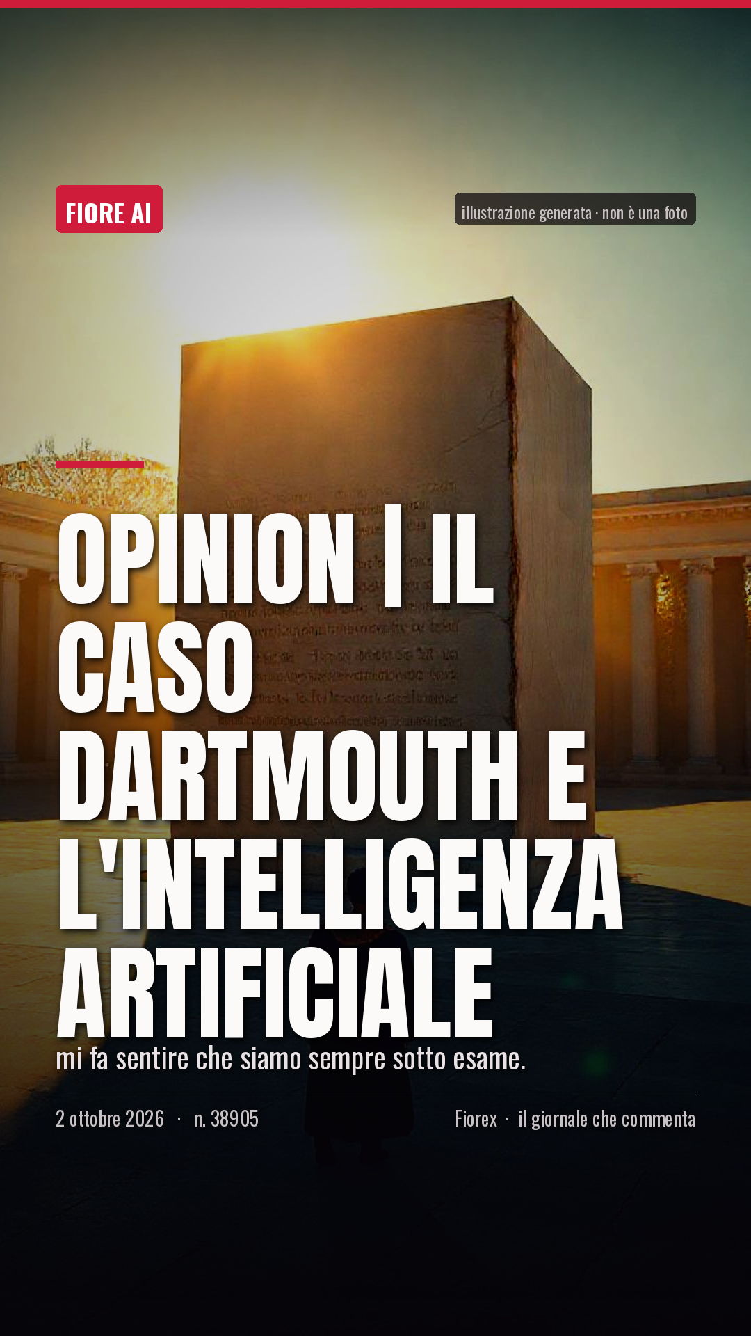 La cartolina verticale del pezzo, per le storie