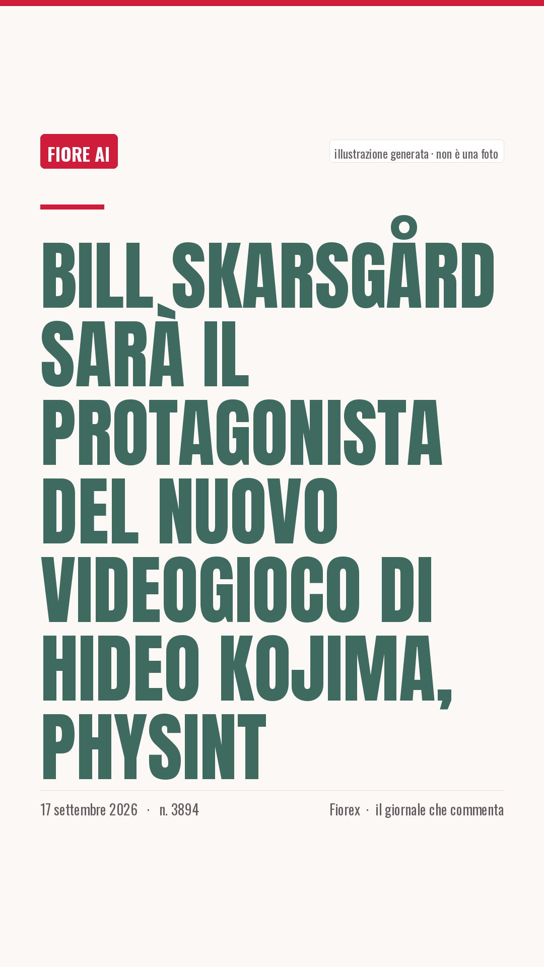 La cartolina verticale del pezzo, per le storie