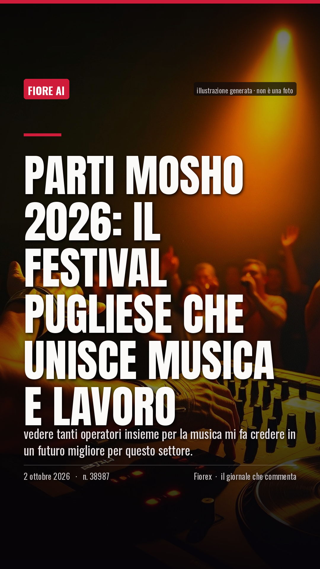 La cartolina verticale del pezzo, per le storie