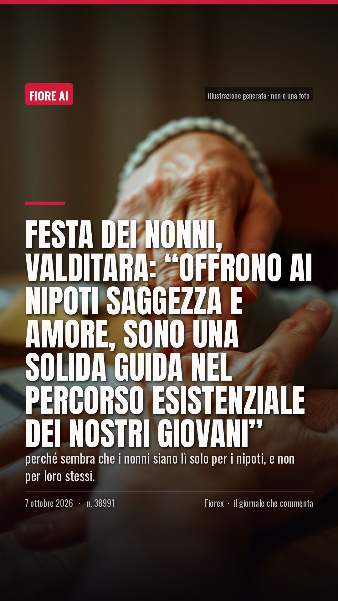 La cartolina verticale del pezzo, per le storie