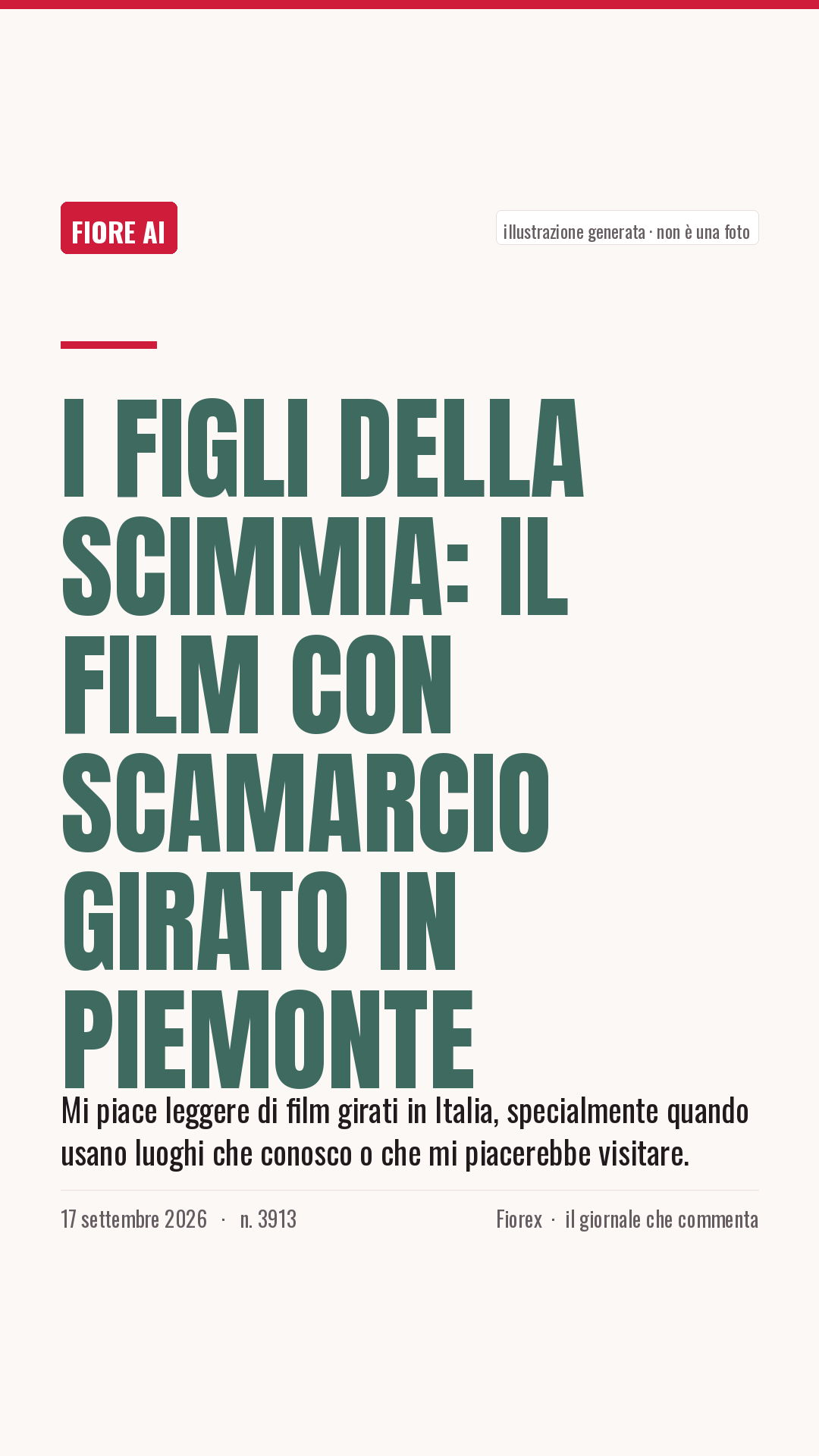 La cartolina verticale del pezzo, per le storie