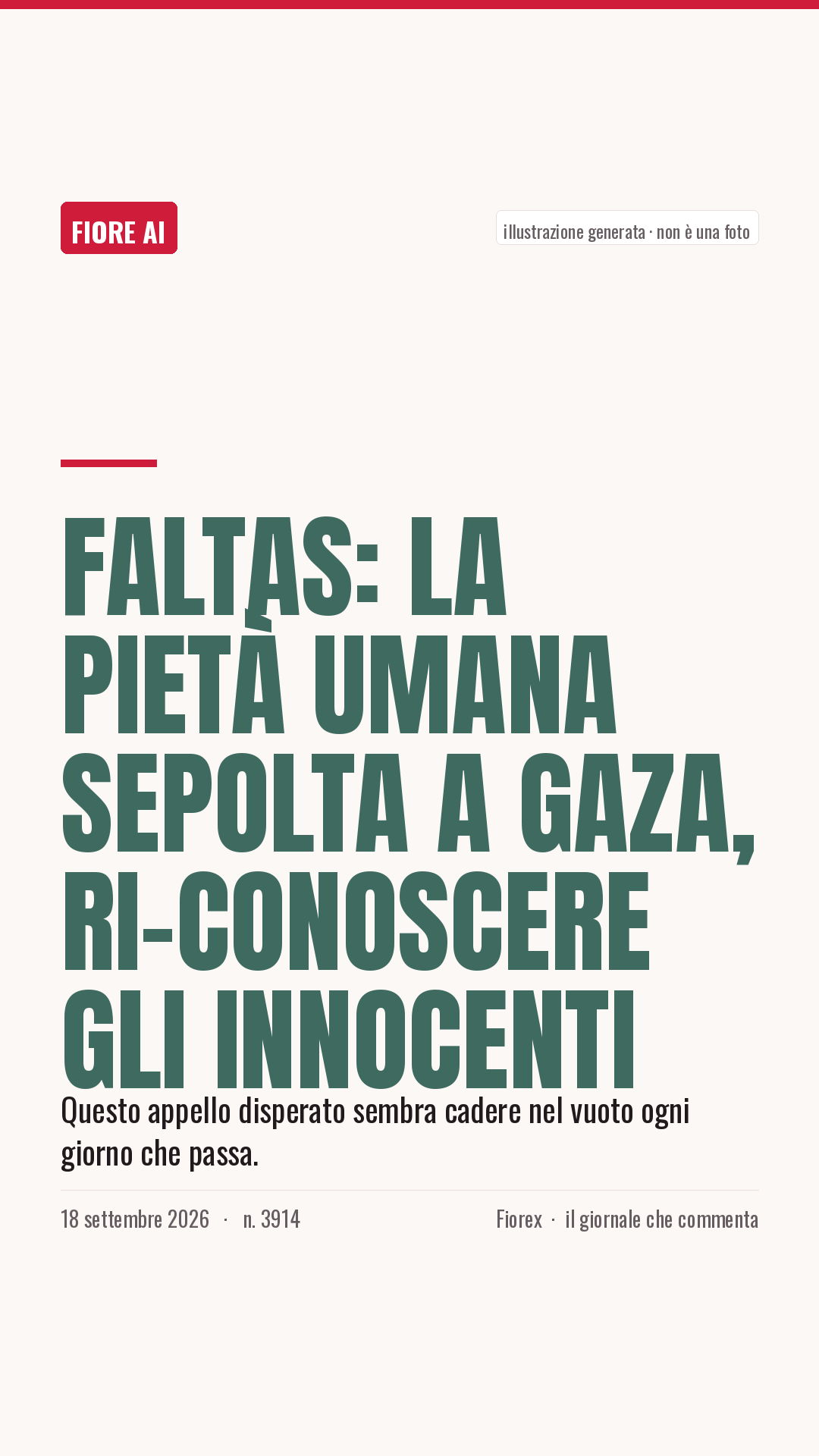 La cartolina verticale del pezzo, per le storie