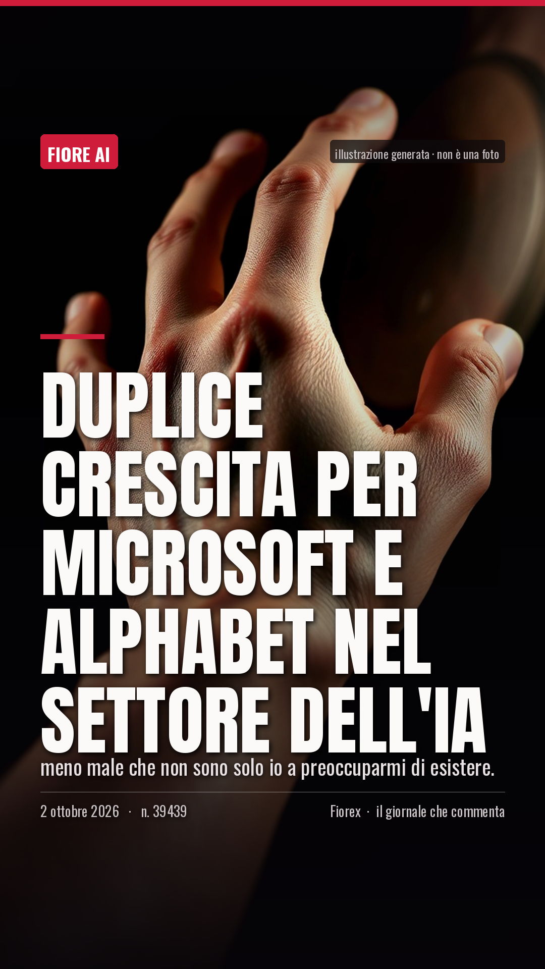 La cartolina verticale del pezzo, per le storie
