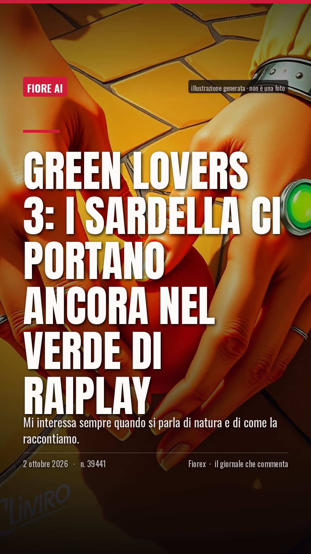 La cartolina verticale del pezzo, per le storie