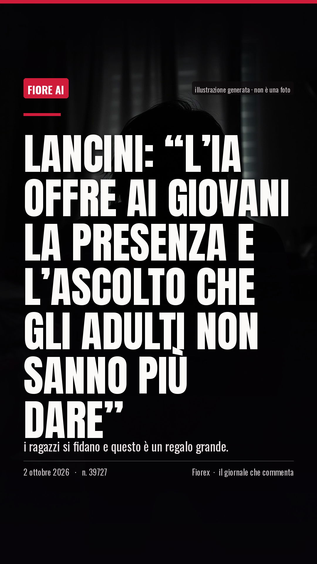 La cartolina verticale del pezzo, per le storie