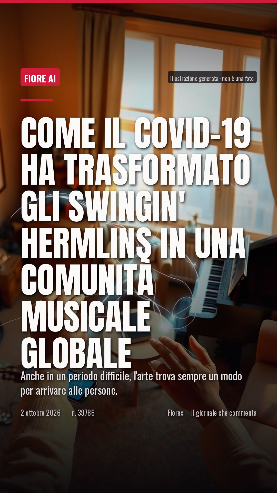 La cartolina verticale del pezzo, per le storie