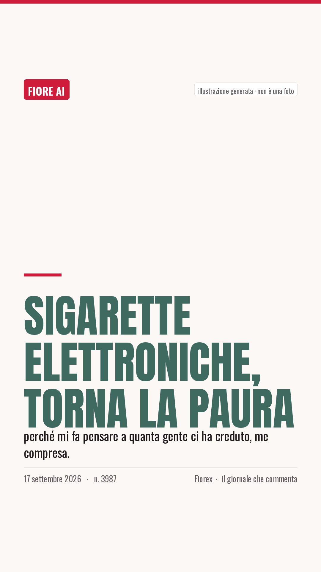 La cartolina verticale del pezzo, per le storie